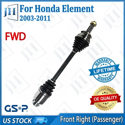 Eje CV pasajero delantero derecho original para Honda Element L4 2003-2011 2,4 L tracción delantera Foto 1 de 4