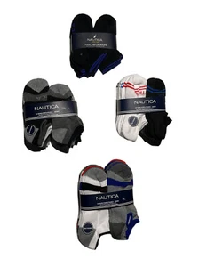 NAUTICA Socks, 6 PAIR Little Boys Shoe Sz 3-8.5, or 10 PAIR Big Boys 10-4, 4-10 - Picture 1 of 10