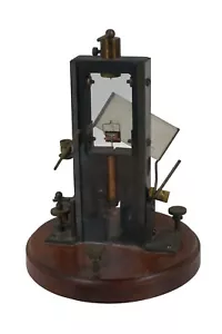 Antico L.E. Knott Apparatus Co Strumento di Misura Galvanometro Riflettente 8" - Foto 1 di 11