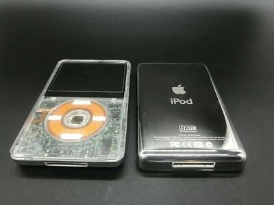 Clear 256GB iPod Classic Video 5th 5.5 Gen Enhanced + Wolfson DAC SD Card SSD - Image 1 of 2