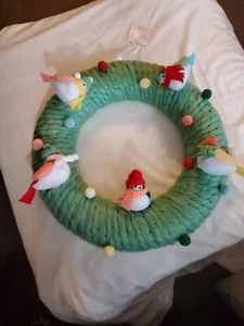 Target Birds 2023 Wondershop  16.25” Featherly Friends Bird Wreath w/ Wrong Tag - Picture 1 of 10