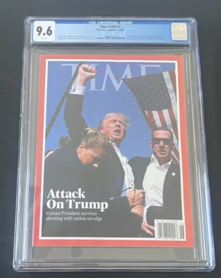 Time Magazine Newsstand CGC 9.6 Attack On Trump Donald Trump  2024 - Image 1 of 2