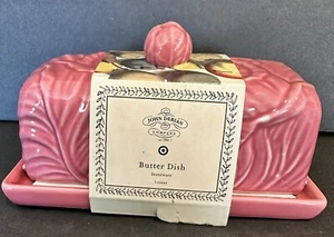Stoneware Cabbage Butter Dish Pink John Derian Fall Target Thanksgiving - Picture 1 of 8