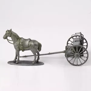 1:24 Scale Alloy Diecast Atlas WWI France War Chariot Horses Car Carriage Model - Picture 1 of 11