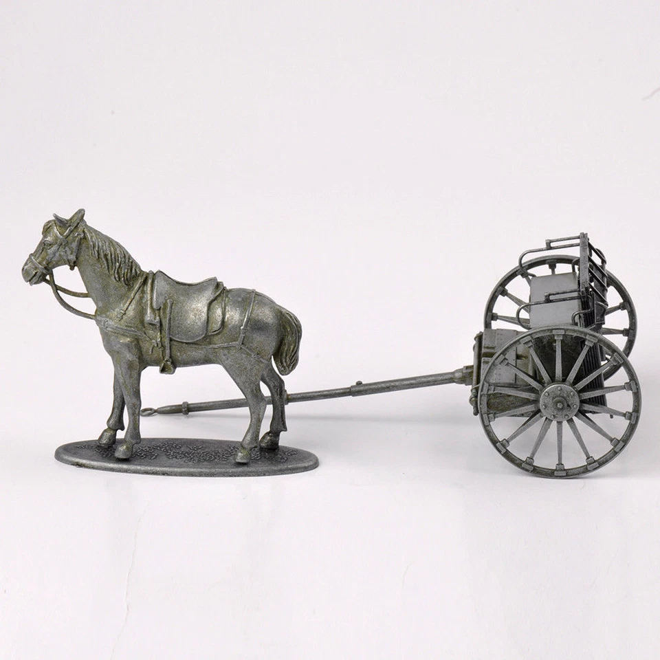 1:24 Scale Alloy Diecast Atlas WWI France War Chariot Horses Car Carriage Model - Image 1 of 4