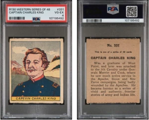 1930 R130 Western Series of 48 #331 Capt Charles King Psa 4 (Pop 1 - 0 Higher) - Picture 1 of 1