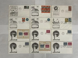 1965 Lot B of 12 US FDC First Day Covers US Air Mail Good Condition - Picture 1 of 2