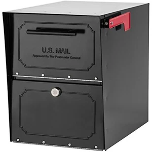 Architectural Mailboxes 6200B-10 Oasis Classic Locking Post Mount Parcel Mailbox - Picture 1 of 12
