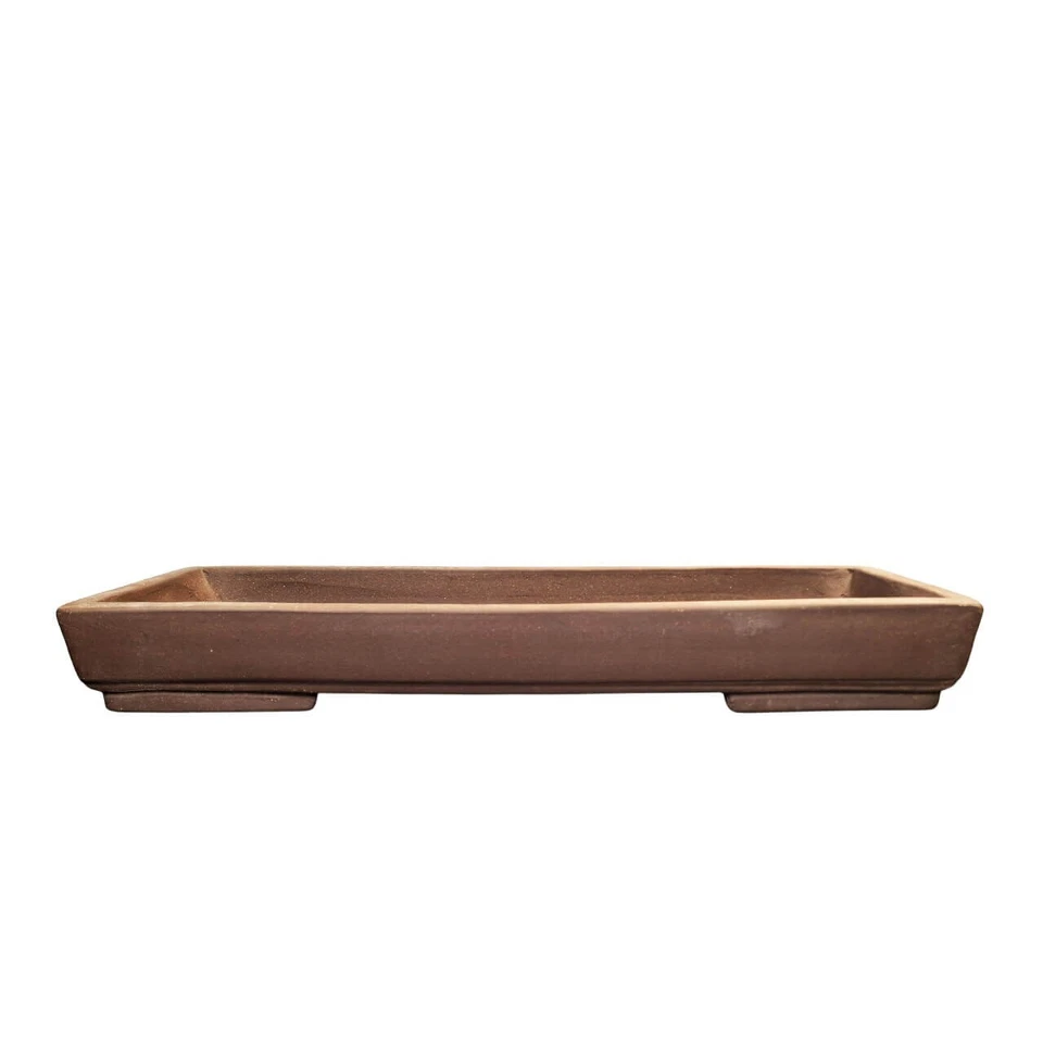 Shallow Bonsai Pot | 455x165x60 | Unglazed Ceramic Pot | Rectangle Bonsai Tray - Image 1 of 1