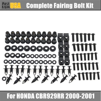 US Fairing Bolt Kit Body Screws Washers Stainless For Honda CBR929RR 2000-2001 Foto 1 de 4