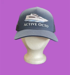 Active Octo Yacht Adjustable Mesh Trucker Hat Baseball Cap New - Picture 1 of 16