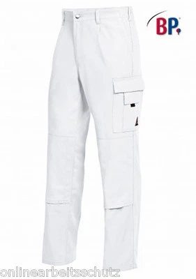 BP Malerhose Bundhose Arbeitshose Workerhose 100% Baumw. weiß 1486 Gr. 42 - 64