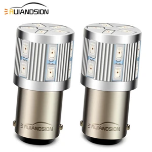 2X rouge BA15D 5630 17 LED Ampoule de signal d'indicateur de voiture de moto 6V - Imagen 1 de 8