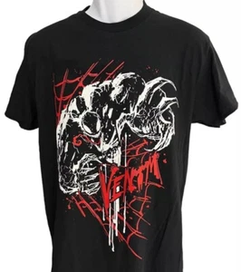 New NWT Hot Topic Marvel Venom Red Web T-Shirt Shirt L Large Mens - Picture 1 of 3