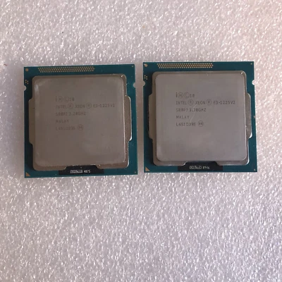 Lote de 2 CPU Intel SR0PJ Xeon E3-1225 V2 3,2 GHz Socket LGA 1155 Foto 1 de 3