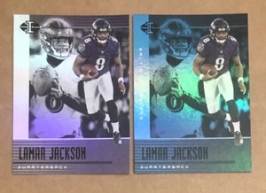 Illusions Football Lamar Jackson Base 2019 + trofeo azul zafiro lote de 2 #60! - Imagen 1 de 2