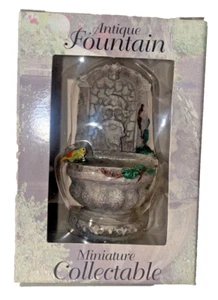 Miniature Dollhouse Fountain Wizard Replica Bird Bath Hand Crafted Painted 1:12 - Picture 1 of 11