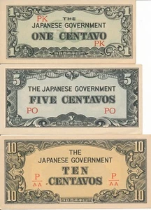 Lot Currency Japan Philippines WWII Occupation Notes Uncirculated - Picture 1 of 2