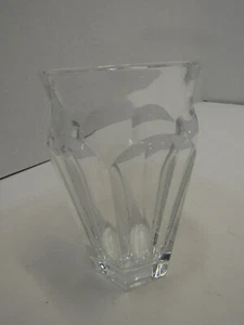 VECCHIO vaso vetro cristallo Baccarat ART 5" made in France fine cristallo francese FIRMATO - Foto 1 di 3