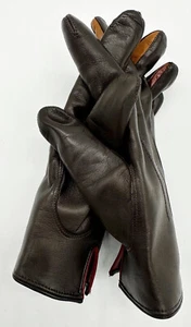 Paul Smith gloves lambskin / leather / 100% Wool lining BNWT SZ-M made in Italy - Picture 1 of 20