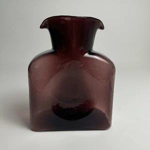 Blenko Amethyst Purple Seeded Glass Water Bottle Carafe Pitcher #384 MCM - Picture 1 of 8