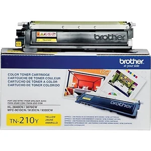 NEW Genuine OEM Brother TN210Y Yellow Toner Cartridge FACTORY-SEALED BOX NIB - Picture 1 of 12