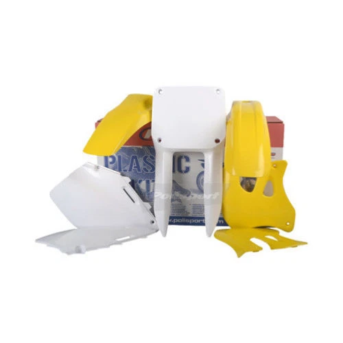 Polisport Complete Stock Yellow Plastic Kit for Suzuki RM 125 250 96-98 90093 - Image 1 of 1
