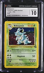 CGC 10 GEM MINT Nidoqueen Jungle German 7/64 Holo Rare Pokemon Card psa - Picture 1 of 2