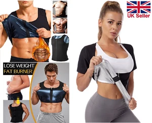 Neoprene Waist Trainer Sauna Suit Sweat Vest Body Shaper for Men Weight Loss Gym - Picture 1 of 15
