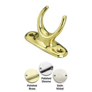 Sash Window, Attic, Loft, Boat Pole Hook holder Brass, Chrome, Satin Nickel. - Picture 1 of 2
