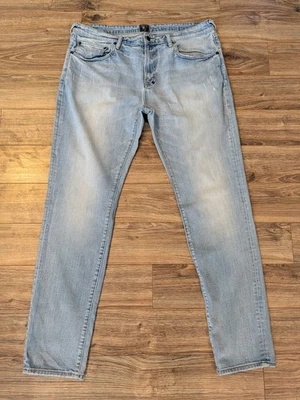 PRPS Windsor Tapered Skinny Fit Jeans Mens Light Wash Distressed Denim - 38x33 - Image 1 of 4