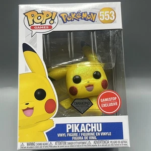 Funko Pop Games! Pikachu #553 Diamond Collection GameStop Exclusive - Picture 1 of 6
