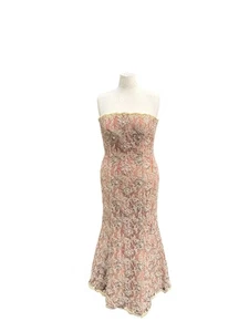 Vestido de Baile de Noche de Encaje Floral Jovani Baile de graduación Lentejuelas Cuentas Sirena Talla 16 - Imagen 1 de 10