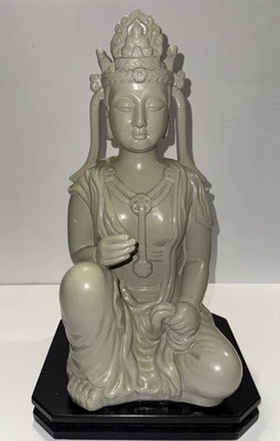 Coleção de esculturas Austin Productions Buda Kuan Yin - Vintage 1980 Excelente - Imagem 1 de 4