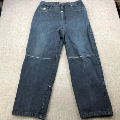 Винтажные мужские джинсы Pure Playaz 36x33 синие мешковатые широкие штанины уличная одежда 90-е - Изображение 1 из 4