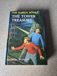 01 The Tower Treasure (1959):  Vintage Hardy Boys Book Blue-Back - Bild 1 von 5
