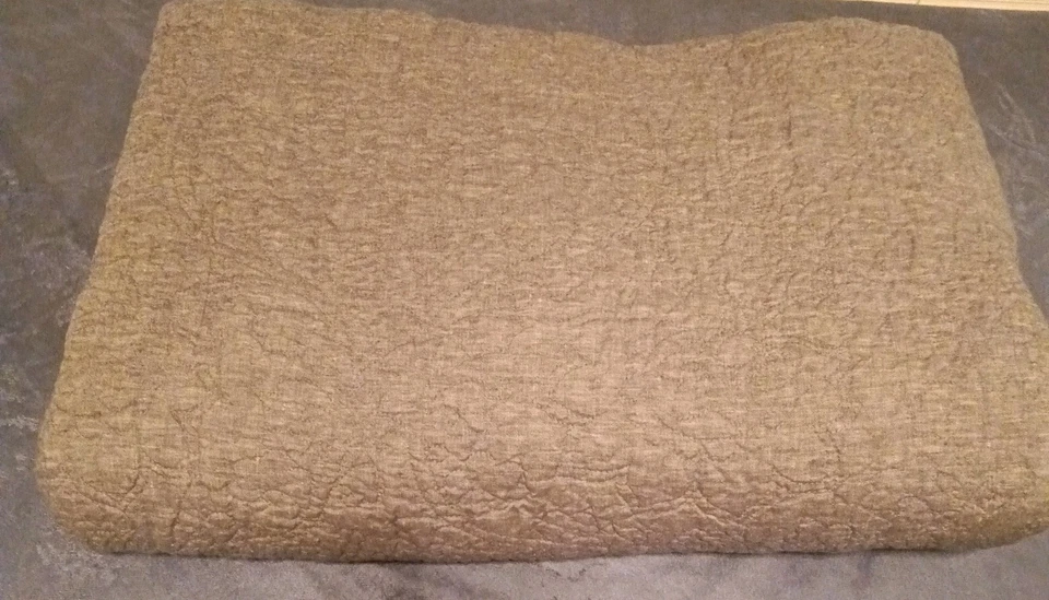 Pottery Barn Belga Lino Lino Floral Stitch King (Gris Carbón) Nuevo sin Etiquetas Foto 1 de 4