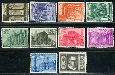 VATICAN 1949 MINT LH SET #122-31, CATHEDRALS !! I 70 - Image 1 of 2