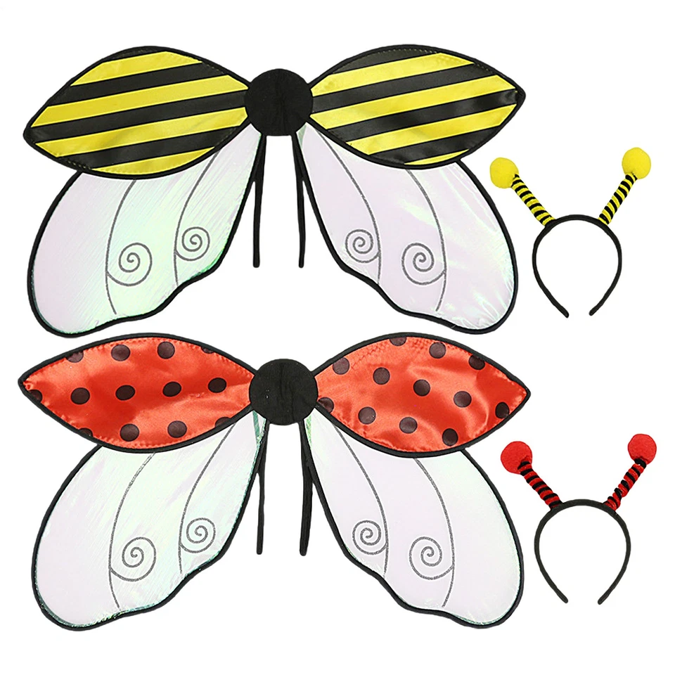 Disfraces de Halloween para niñas Ladybug Wings para escenario Ladybug alas de abeja caritativas Foto 1 de 4
