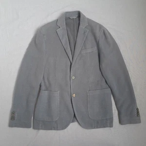L.B.M. 1911 Lubiam Mens Sport Coat Size 48 R Slim Fit Blazer Jacket Cotton Blend - Picture 1 of 24