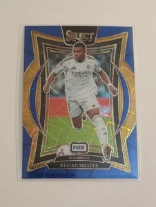 Tarjeta Prizm #1 Kylian Mbappe 2024-25 Select FIFA Fútbol Terraza Azul Lazer  - Imagen 1 de 2