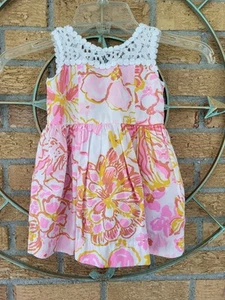 Lilly Pulitzer Mini Raegan Happiness Is Resort White Fit & Flare Dress Size 2 - Picture 1 of 6