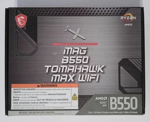 Placa madre para juegos MSI MAG B550 Tomahawk MAX WiFi AMD Ryzen 5000, AM4, DDR4, ATX - Imagen 1 de 5