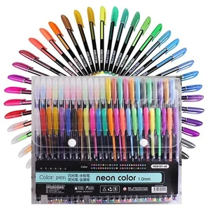 12/24Pcs Metallic Glitter Colors Gel Pens & Pen Refills For School Office - Picture 1 of 15
