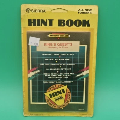 KING'S QUEST 2 - ROMANCING THE THRONE HINT BOOK 1989 SIERRA - Image 1 of 4