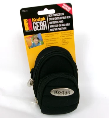 Kodak Gear Negro Micro Doble Bolsillo Estuche Silverado Neopreno 70612 Cinturón de Hombro Foto 1 de 4