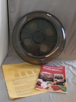 Ronco 1995 Desidratador de Alimentos Cinza Fumaça Plástico Translúcido Substituição Tampa Ventilada - Imagem 1 de 4