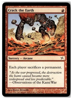 MTG Crack the Earth - Betrayers of Kamigawa MP English Playset (x4) - Image 1 of 4