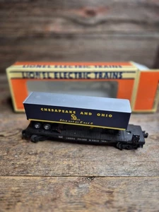 Lionel Spur O 6-16922 Chesapeake & Ohio Flachwagen mit Anhänger C&O Huckepack - Bild 1 von 8