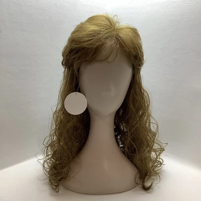 "Peluca Like Petelf Unisex Larga Rizada Salmonete Años 80 Peluca Metal Pesado Rubia Rocker 18""" Foto 1 de 4